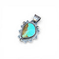 Turquoise Mountain Turquoise Silver Pendant