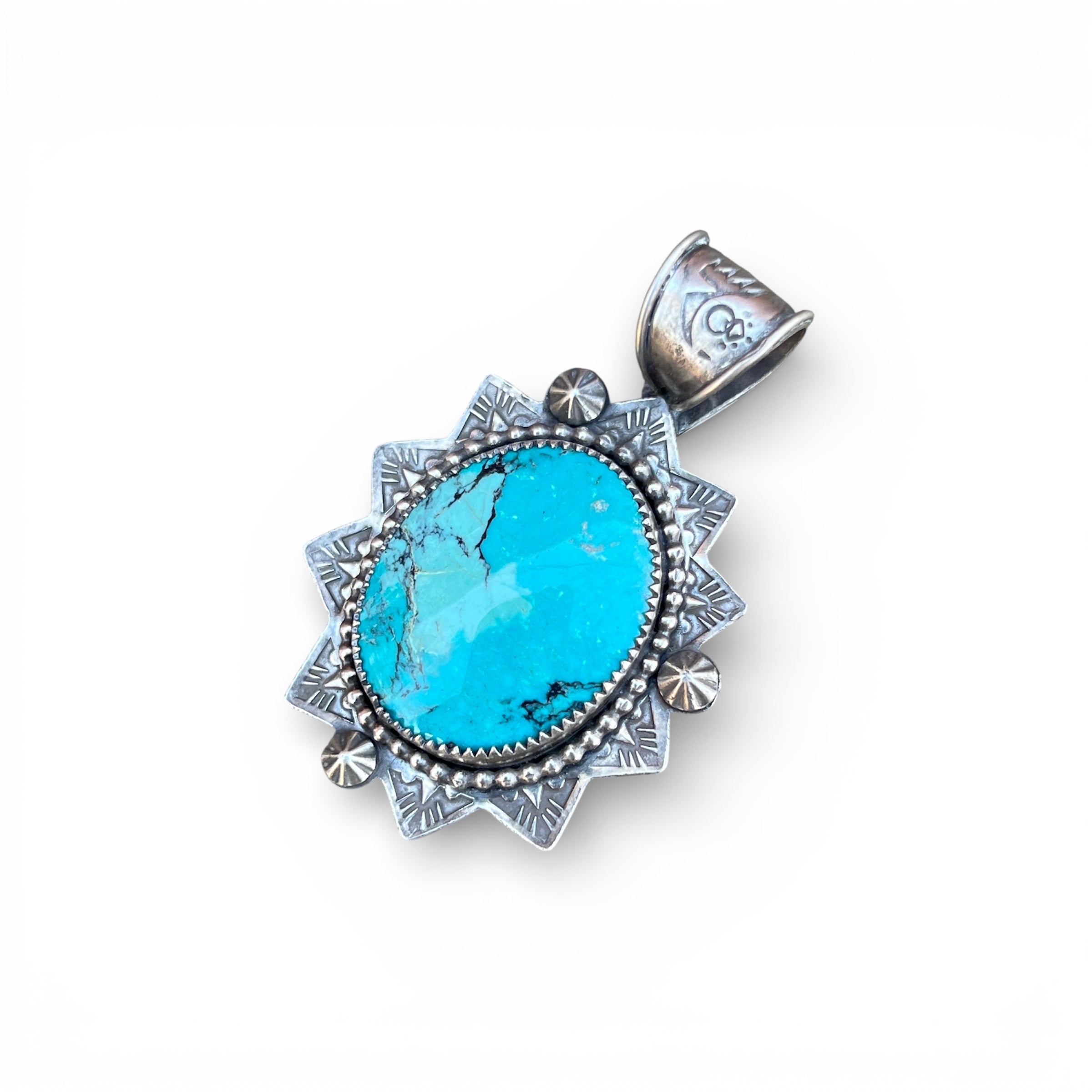 Hubei Turquoise Silver Pendant