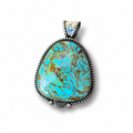 Stella Blue Turquoise in Silver Pendant