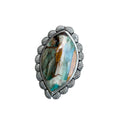 Painted Earth Turkish Colla Wood in Silver Pendant