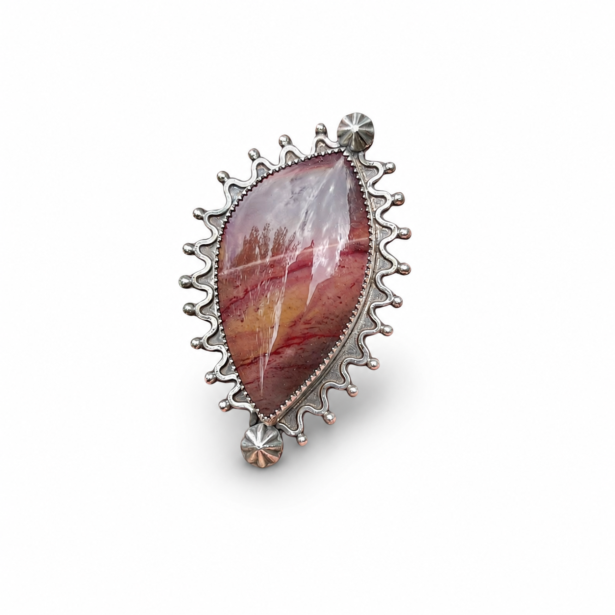 Mookite Sunrise in Silver Pendant