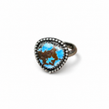 Golden Hills Turquoise Ring in Sterling Silver Size 8