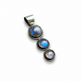 Labradorite Cascade in Silver Pendant