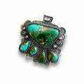 Royston Turquoise in Silver Pendant