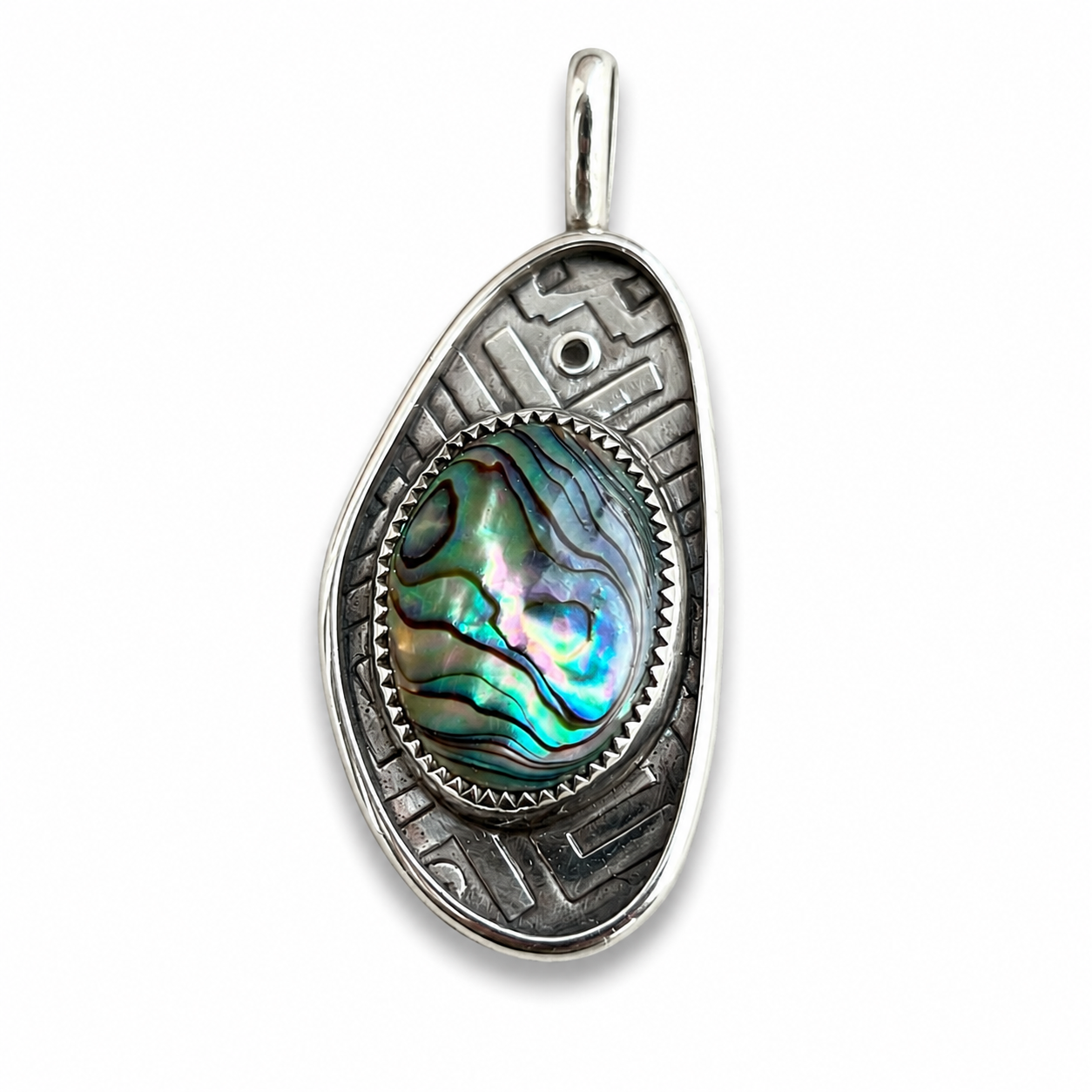 Abalone Shell in Silver Pendant