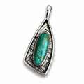 Royston Turquoise in Silver Pendant