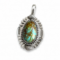 Stella Blue Turquoise in Silver Pendant