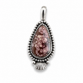 Hubei Turquoise in Silver Pendant