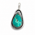Royston Turquoise in Silver Pendant
