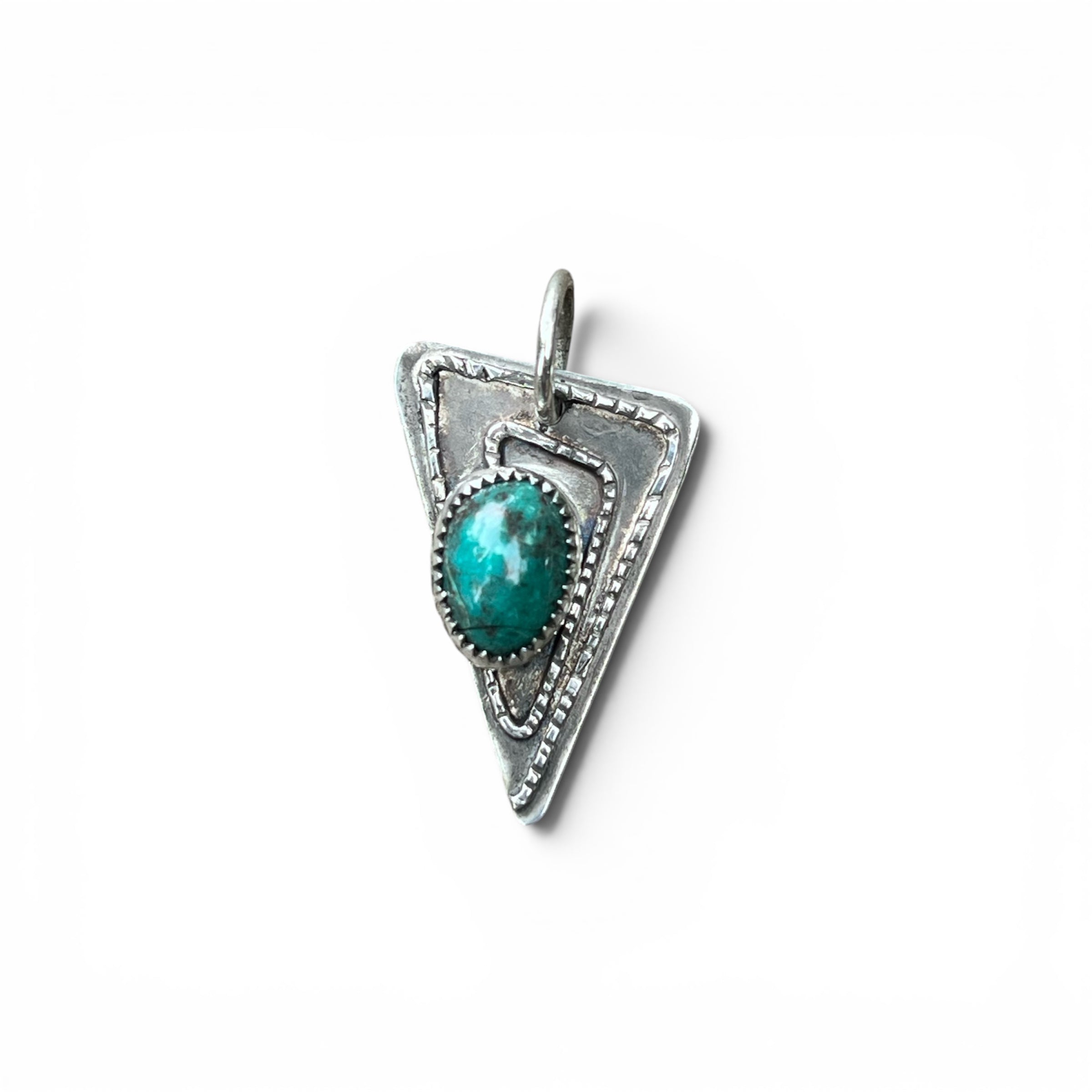 Kingman Turquoise in Silver Pendant