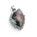 Idaho Sunset Agate in Silver Pendant