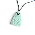 Hand Carved Green Guatemalan River Jade Pendant