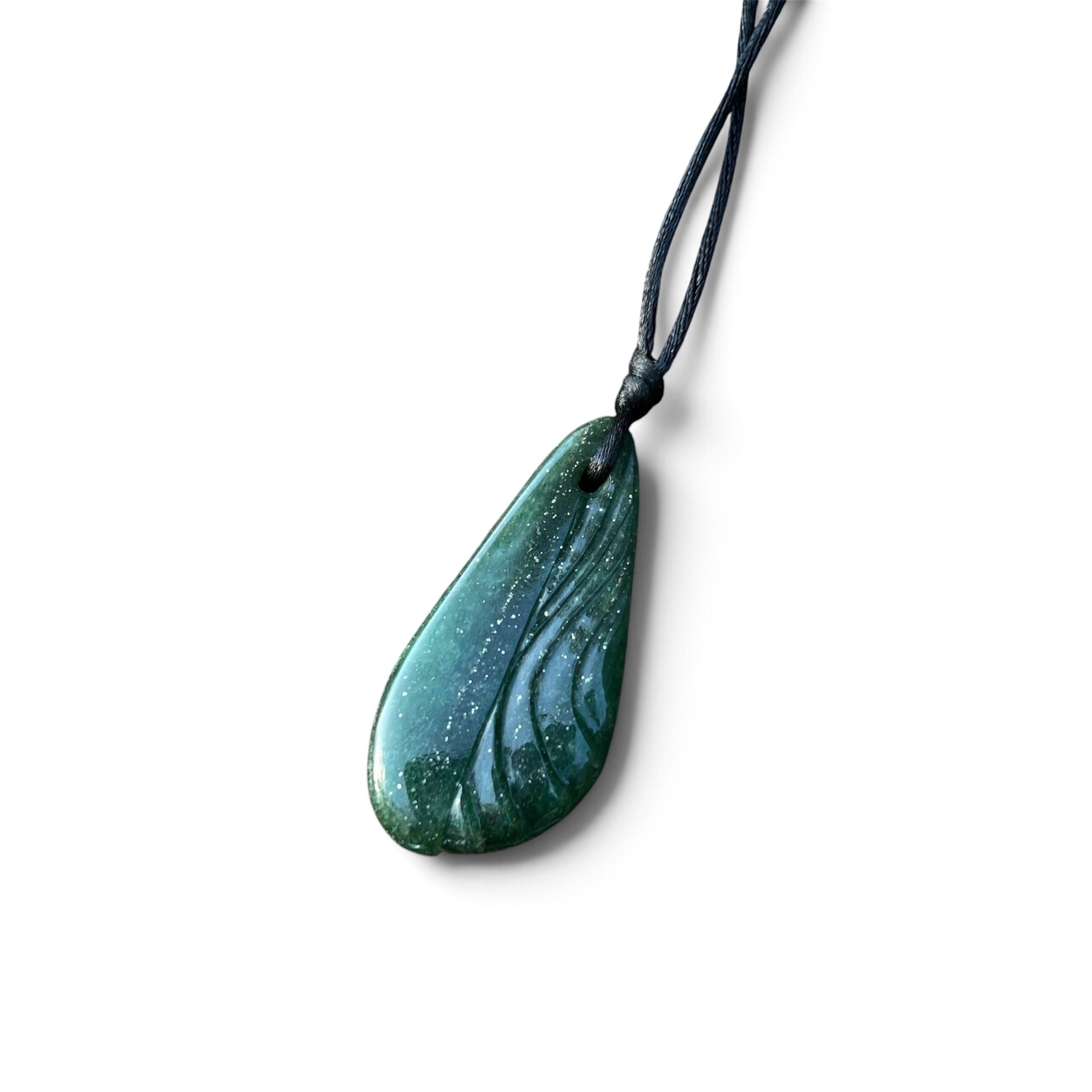 Hand Carved Green Guatemalan Jade Pendant