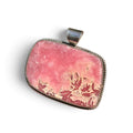 Rhodochrosite in Silver Pendant