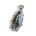 Idaho Wildfire Agate in Silver Pendant