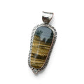 Blue Mountain Jasper in Silver Pendant