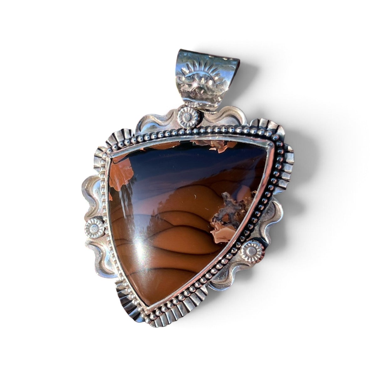 Whiskey Creek Jasper in Silver Pendant