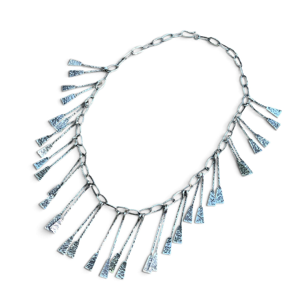 “Relic” Brutalist Sterling Silver Necklace