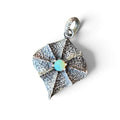 “Night Bloom” Brutalist Sterling Silver Necklace