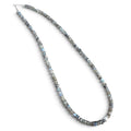 Labradorite and Silver Beaded Necklace with Sterling Silver Clasp Jewelry