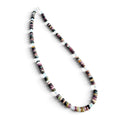 Tourmaline and Opal Beaded Necklace with Sterling Silver Clasp Jewelry