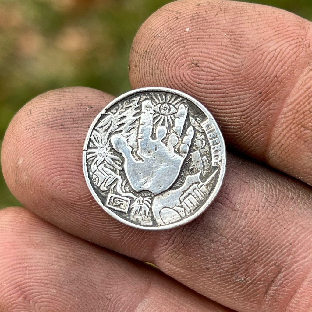 “Long Strange Trip” Sterling Silver Collectible Hobo Nickel Coin