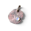 1600’s Colonial Spanish Copper Cob Coin Pendant with Ethiopian Opal