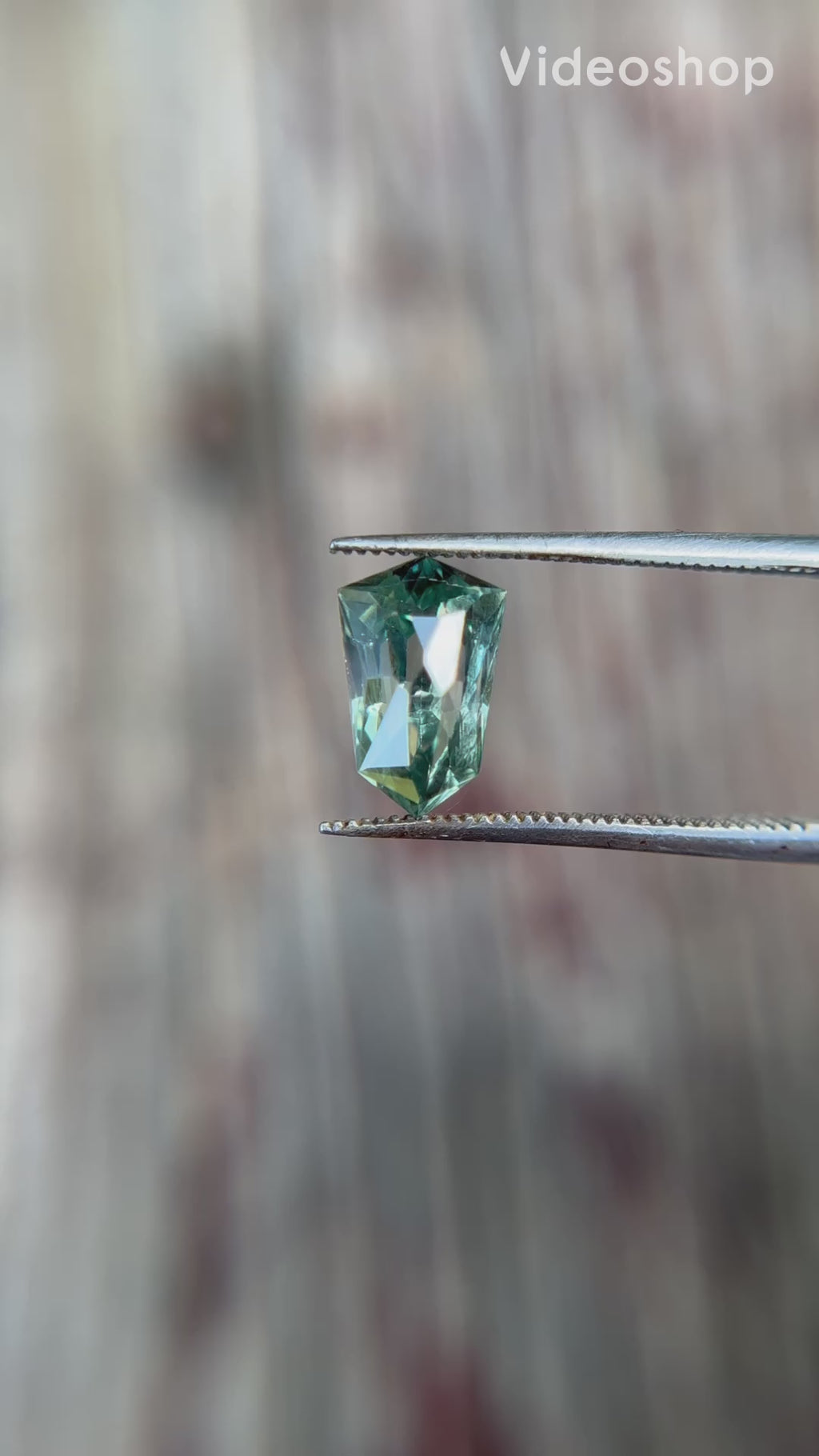 2.1ct Precision Cut Blue Green Sapphire Gemstone from The El Dorado Bar Mine, Montana