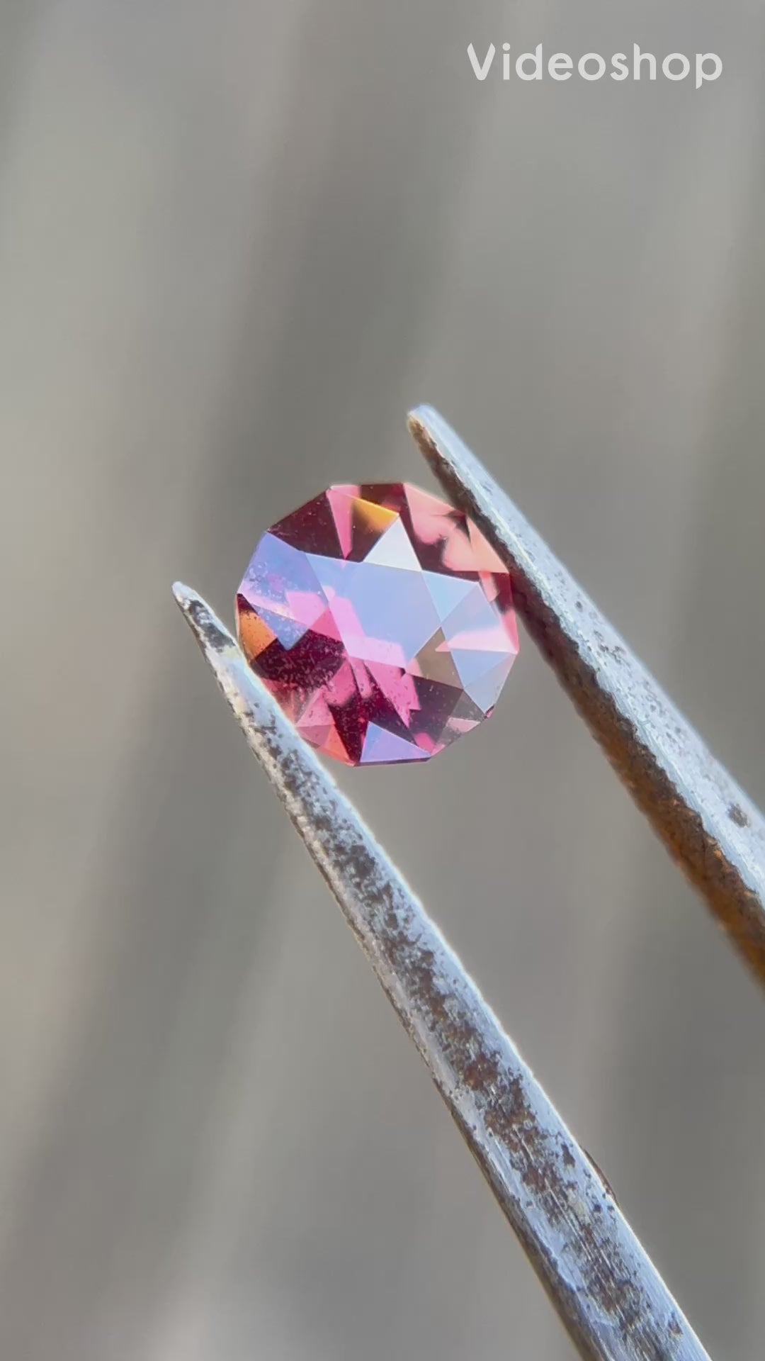 1.05ct Precision Cut Red to Pink Sapphire Gemstone from The Umba Valley, Tanzania