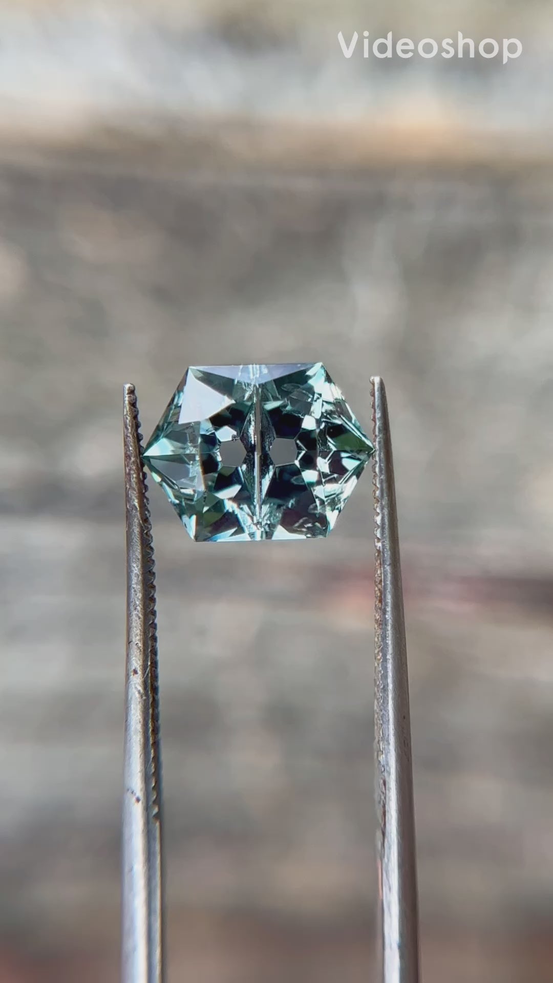 2.7ct Precision Cut Blue Sapphire Fantasy Engraved Gemstone from The El Dorado Bar Mine, Montana