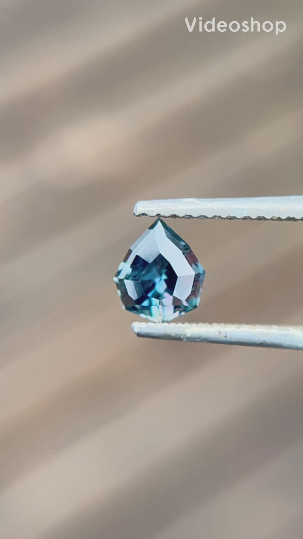 1.38ct Precision Cut Blue Sapphire Gemstone from The Umba Valley, Tanzania
