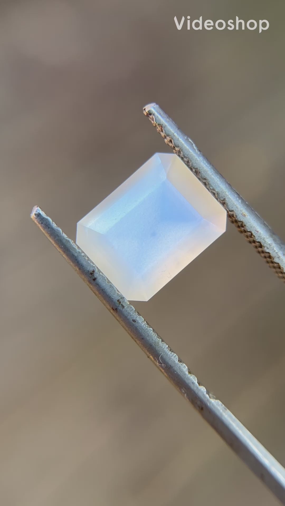 3.1ct Precision Cut Blue Moonstone Gemstone from Tanzania